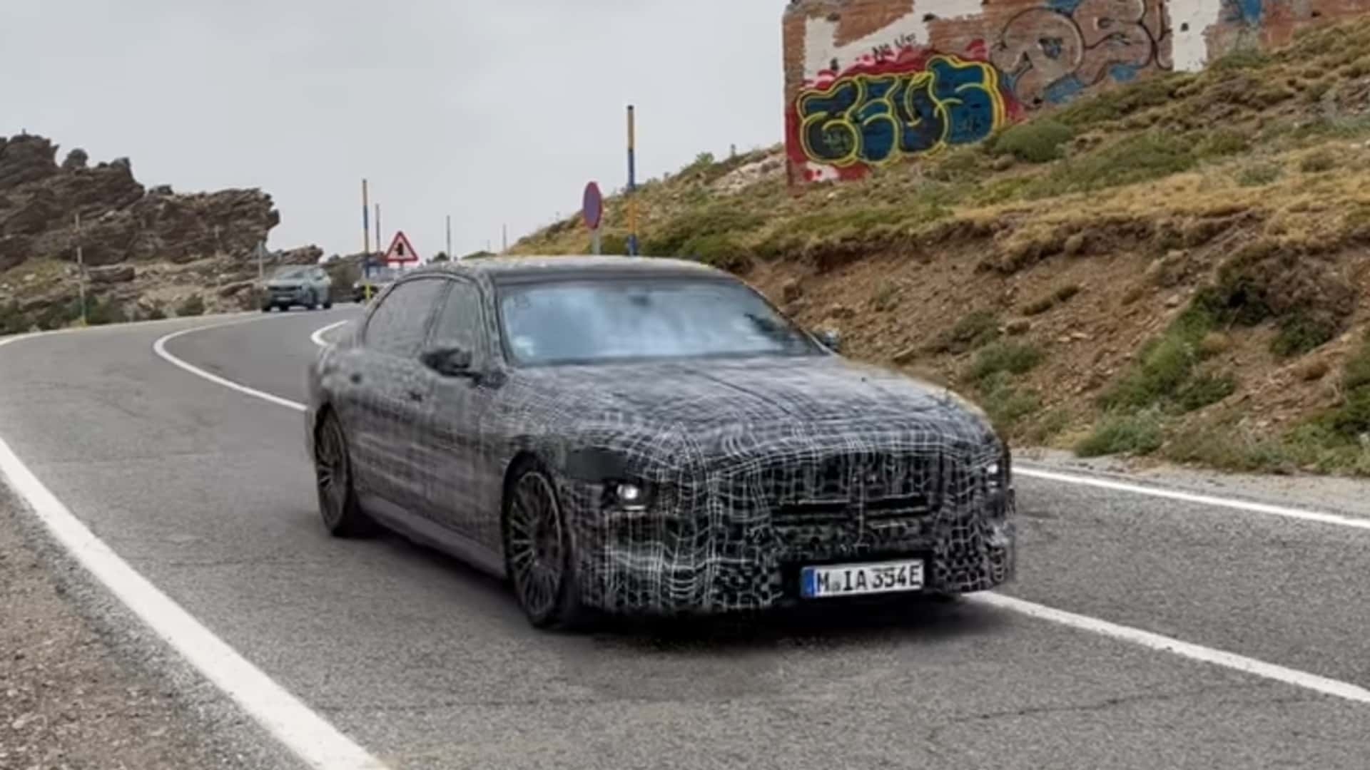 BMW 7 Series Facelift Spotted Testing In Spain Could Arrive In 2026 